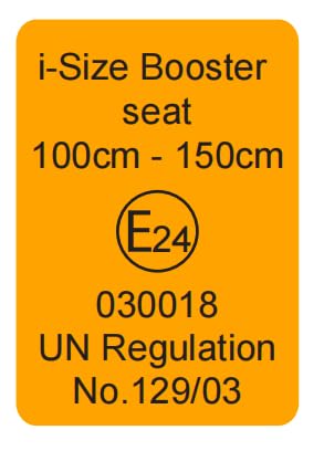 globalkids Kindersitz i-Size R129 Sitzerhöhung – 100-150cm Isofix