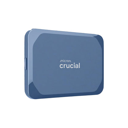 Crucial X10 6TB Portable SSD, USB-C 3.2 Gen2, IP65, blau matt – externes Laufwerk zur Datenspeicherung
