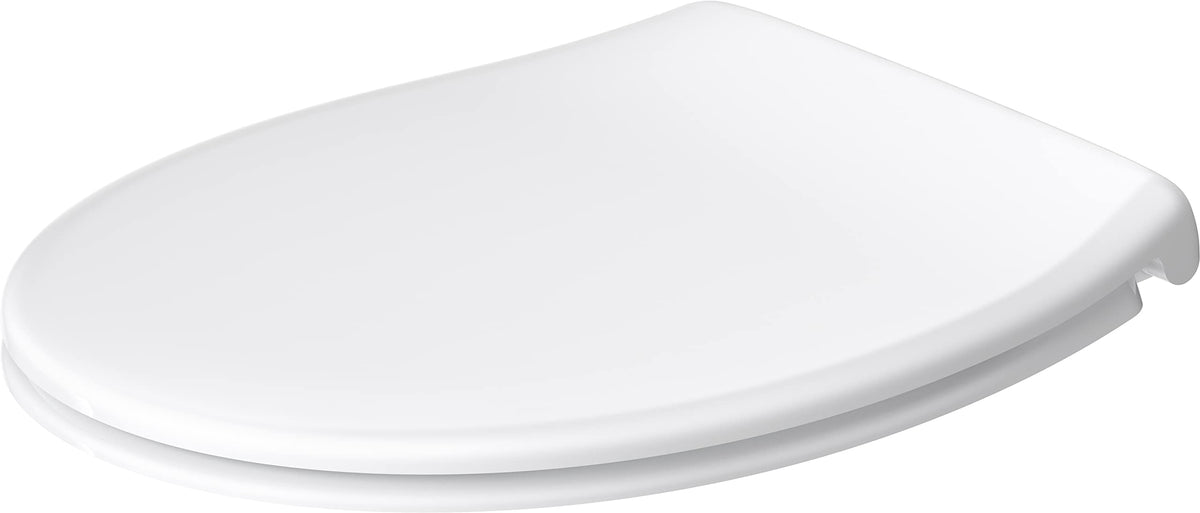 Duravit WC Sitz Absenkautomatik – Quick Release, Weiss. Sanft schließender, demontierbarer WC-Sitz für Toiletten.