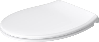 Duravit WC Sitz Absenkautomatik – Quick Release, Weiss. Sanft schließender, demontierbarer WC-Sitz für Toiletten.