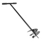 AGROHIT Handerdbohrer Ø 250 mm, Gartenbohrer aus Stahl, 105 cm mit gummierten Griffen