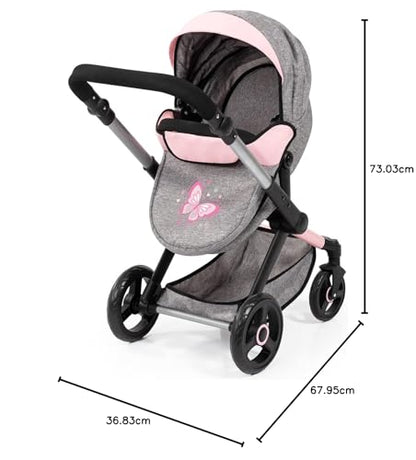 Bayer Design Xeo Puppenwagen wandelbar als Puppenjogger 17033AA