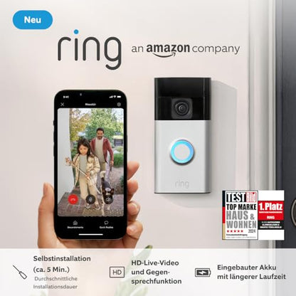Ring Akku-Videotürklingel 2024 – Zertifiziert Generalüberholt
