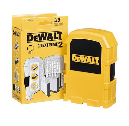 DEWALT EXTREME 2 HSS-G Metallbohrer-Set - 29-tlg. DT7926-XJ