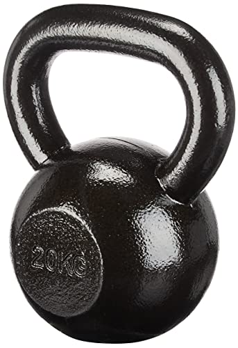 Amazon Basics Gusseisen Kugelhantel – 20 kg Schwarz