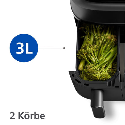 Philips Airfryer Dual Basket 3000 Series Heissluftfritteuse - 9L