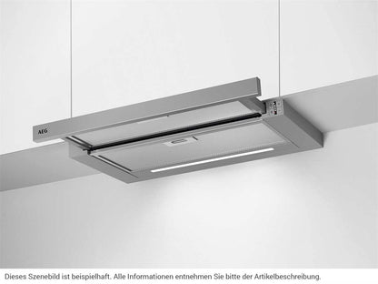AEG DPE5660M Flachschirmhaube Dunstabzugshaube 60 cm Grau 660 m³/h
