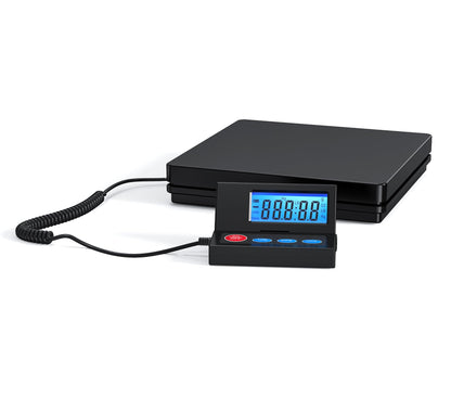 Nilpferd Paketwaage bis 50 kg mit klappbarem LCD-Wanddisplay
