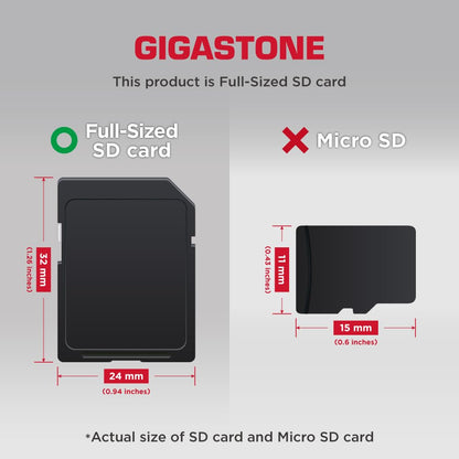 Gigastone SDHC Speicherkarte 32 GB 2er-Pack, 100 MB/s, UHS-I Klasse 10