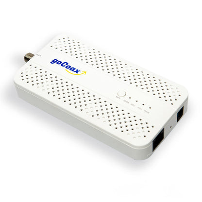 goCoax MA2500D MoCA 2.5 Adapter mit 2,5-GbE-Ethernet-Port, weiss