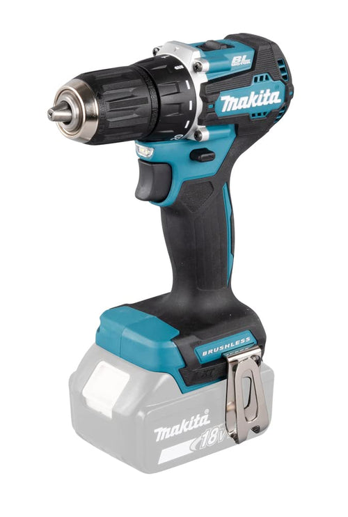 Makita DDF487Z Akku-Bohrschrauber 18V – Gerät Solo. Blauer, kompakter Pistolengriff-Bohrschrauber zum Bohren und Schrauben.
