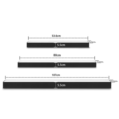 Glitzerlife LED Deckenleuchte 107cm Schwarz Dimmbar