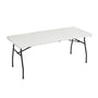 Amazon Basics Klapptisch rechteckig mit Tragegriff 182x75cm Weiss. Für temporäre Arbeits-/Essflächen bei Events.