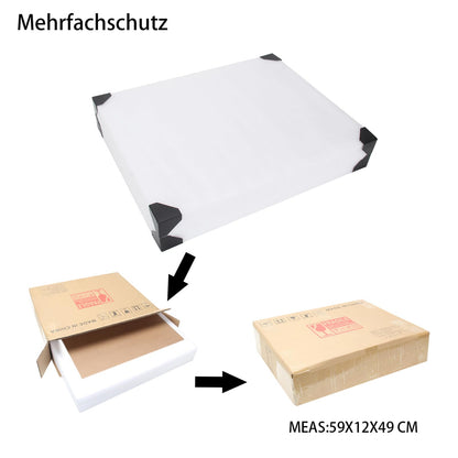 Teousev Schminkspiegel mit Beleuchtung, Hollywood Spiegel 60x52cm