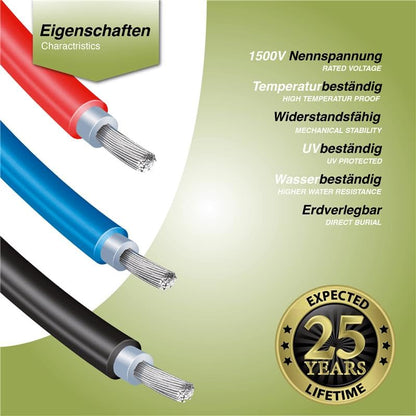 SOLARTRONICS Solarkabel Meterware - 4mm² 100m Schwarz