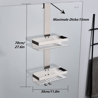 HomeHeng Duschablage zum Hängen, 2-stufig, SUS304 Edelstahl
