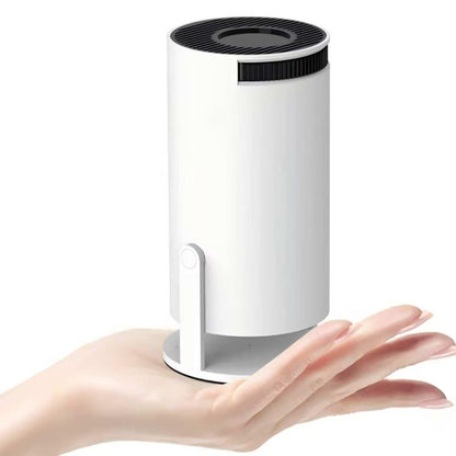 SmartView 4K FHD Mini Beamer Tragbarer Projektor - 180° Drehbar: Kompakter, schwarzer Beamer für 4K FHD Projektionen mobil oder im Heimkino.