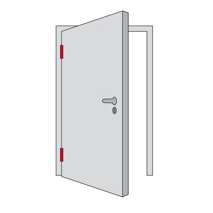 ABUS KLZS714 F1 Tür-Schutzbeschlag – Zylinderschutz eckig Aluminium