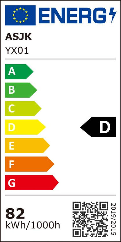ASJK LED Deckenleuchte Modern Eckig – 80cm, Schwarz mit Fernbedienung