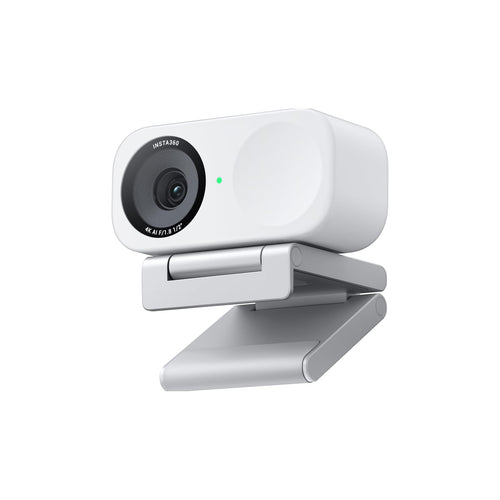 Insta360 Link 2C Standard Bundle Intelligente 4K Webcam Polarweiss. Kompakte, drehbare Webcam für Streaming, Videocalls.