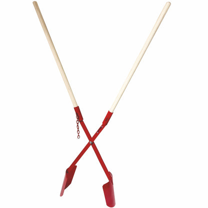 BauSupermarkt24 Erdlochschaufel Gr. 2 Lochspaten 15-32 cm Stahl