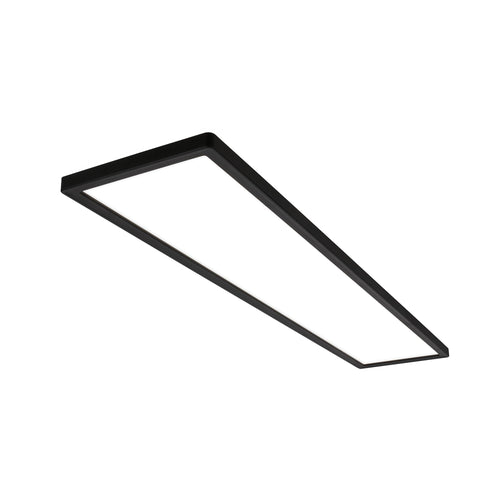 BRILONER LED Deckenlampe 98cm Flach Indirektes Licht Schwarz. Diese flache, schwarze LED-Leuchte spendet indirektes Licht zur Raumbeleuchtung.