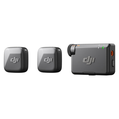DJI Mic Mini Kabelloses Lavaliermikrofon, 2 Sender + 1 Empfänger, kompaktes Set für Kamera und Android