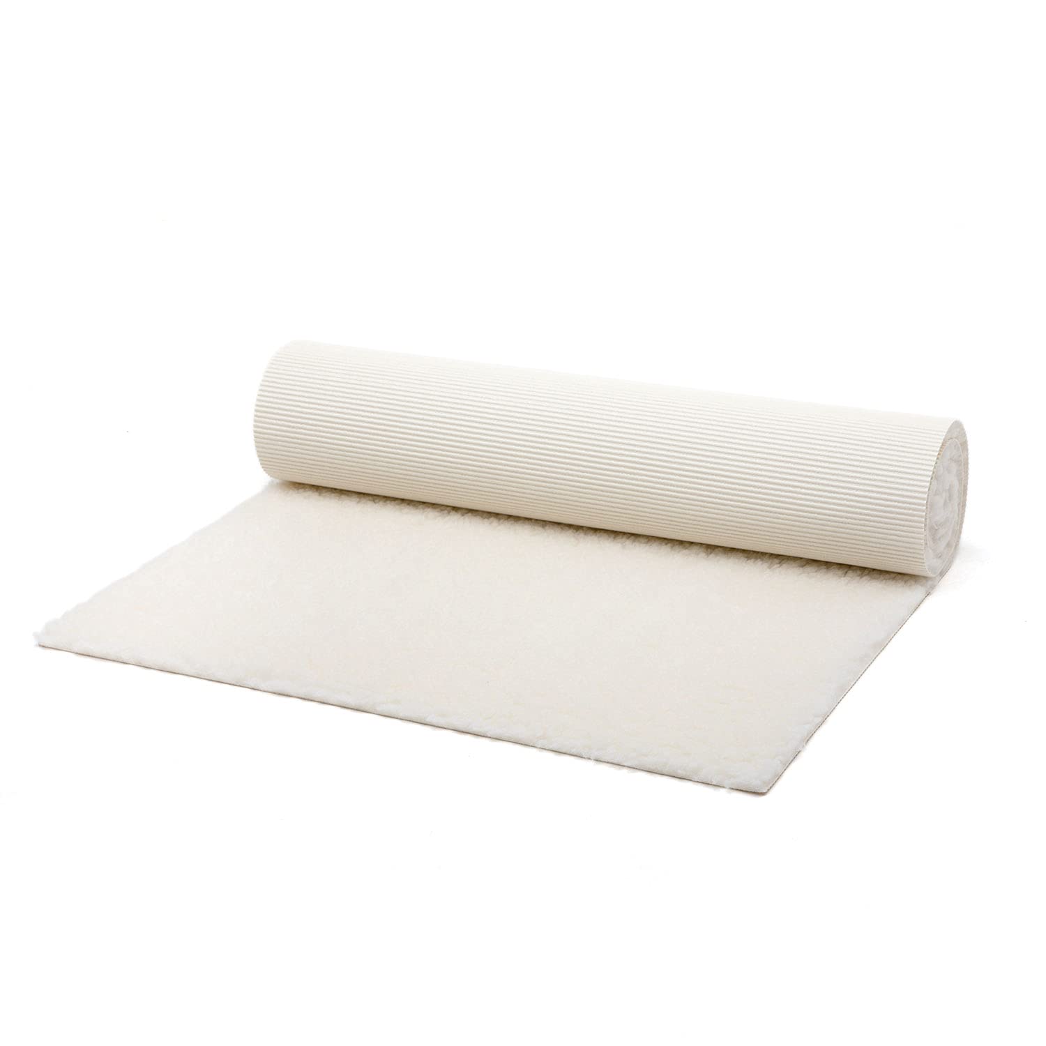 Bodhi VISHNU 90 Schafschurwoll-Yogamatte - 200x90 cm. Rechteckige, naturfarbene Matte aus Schafschurwolle für Yoga.