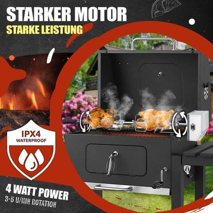 KESSER® Edelstahl Grillspiess Set 107cm für Weber Spirit Gasgrill