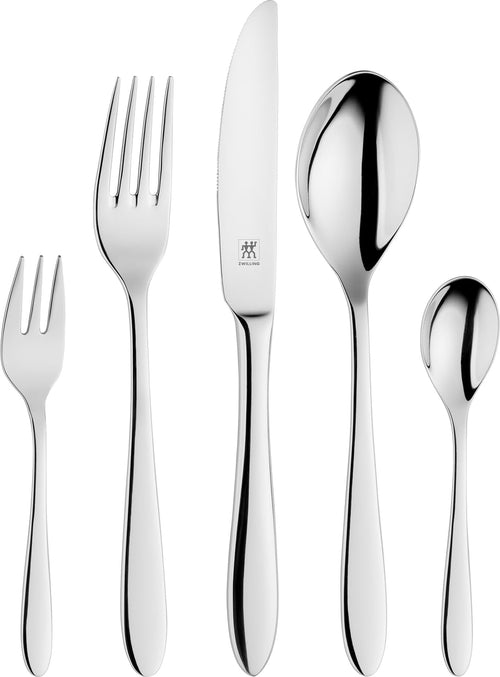 ZWILLING Style Besteck Set 60-tlg. für 12 Pers. - Poliert Silber: Poliert silbernes Besteck-Set für 12 Gedecke. Zum Essen festlicher Mahlzeiten.