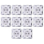 Gira 418803 SCHUKO-Steckdose System 55 Reinweiss glänzend, 10er-Set in Weiss mit glänzender Oberfläche