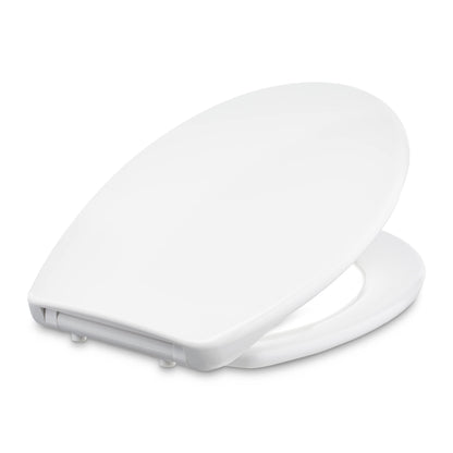 Amazon Basics WC-Sitz oval mit Absenkautomatik, Urea, weiss