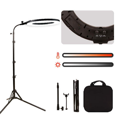 GSKAIWEN 18" 60W LED Ringleuchte Studiolicht. 18 Zoll ringförmige LED-Lampe mit flexibler Röhre zur präzisen Lichtführung bei Porträts und Vlogs.