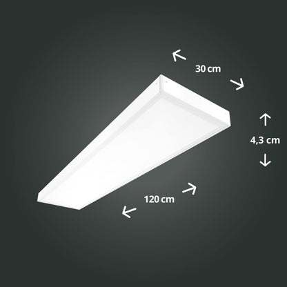 ProLux LED-Panel Aufbau Deckenleuchte - 120x30cm 6000K 36W