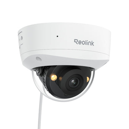 Reolink RLC-840A 4K PoE Kamera – IK10 Schutz, Farbnachtsicht. Weiße Bullet-Kamera für 4K-Überwachung mit Farbnachtsicht.