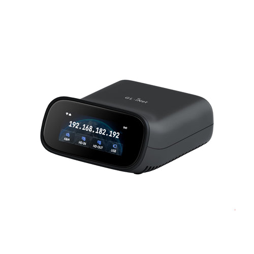 GL.iNet Comet Pro GL-RM10 Remote KVM über Wi-Fi 6 mit 4K-Passthrough, Desktop-Gerät mit Touchscreen