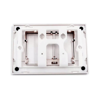 Wunderbad Drückerplatte Geberit Duofix Sigma/Delta 2-Mengen - Weiss Matt