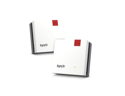 FRITZ! Mesh Set 1600, WLAN-Repeater 2er-Set, Wi-Fi 6 bis 3.000 MBit/s