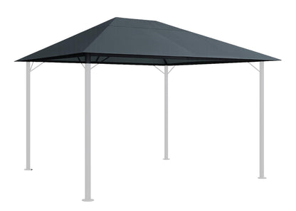 QUICK STAR Ersatzdach Pavillon 3x4 m, grau, wasserabweisend, mit Lüftungsschlitzen