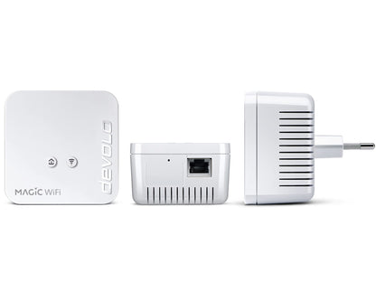 devolo Magic 1 1200 WiFi Mini Powerline Starterkit für Heimnetzwerk – Weiss