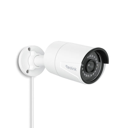 Reolink RLC-510A 5MP PoE Überwachungskamera Aussen - Personen-/Autoerkennung. Weiße Bullet-Kamera.