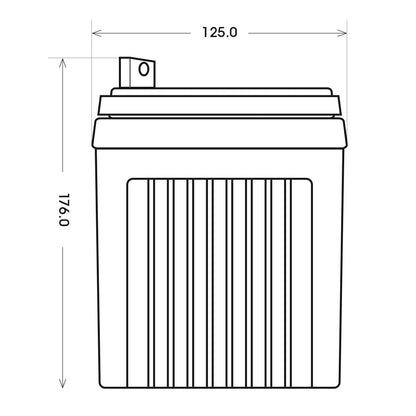 BIG U1 Garden Power Rasentraktor Batterie - 12V 30Ah