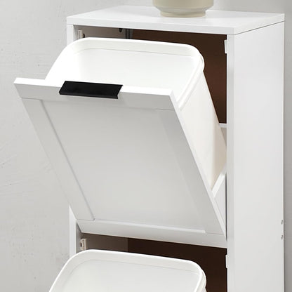 Kesper Universalschrank mit Mülltrennsystem, FSC-Faserplatte, weiss