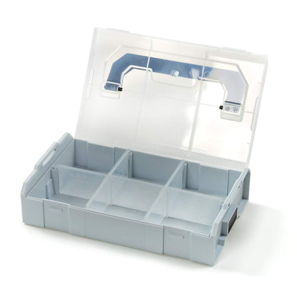 L-BOXX Mini Sortimentskasten 3er Set, blau, mit transparentem Deckel