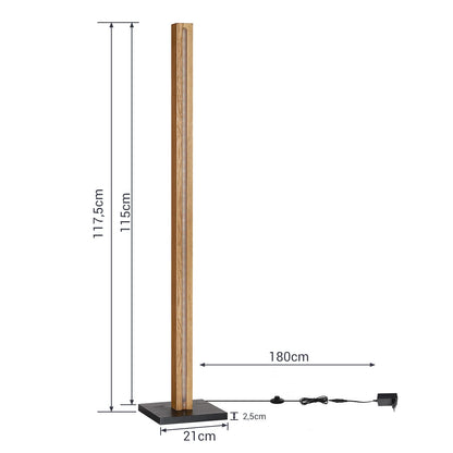 EDISHINE LED Stehleuchte Holz Dimmbar – Boho Vintage Ecklampe