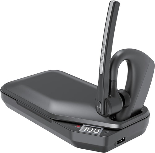 Conambo K10C Bluetooth Headset mit Ladeetui und Dual-Mikrofon, In-Ear-Ohrhörer mit Ohrbügel