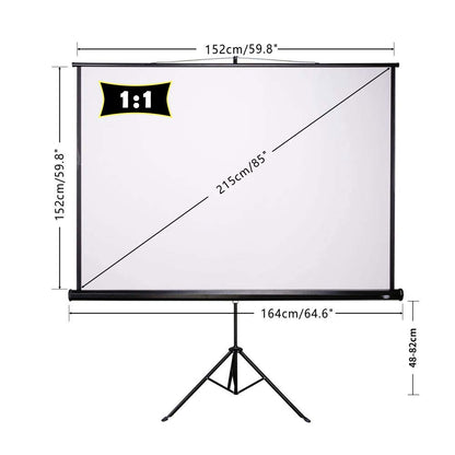 CCLIFE Beamer Leinwand Stativ Projektionsleinwand - Mobil