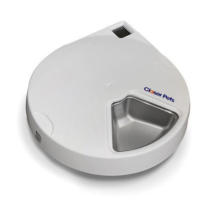 Closer Pets C500 5-Napf Futterautomat Digital-Timer – Weiss
