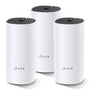 TP-Link Deco M4 Mesh WLAN Set AC1200 - 3er Pack. Drei weiße, zylindrische Geräte für nahtlose AC1200 Mesh WLAN Abdeckung im ganzen Haus.