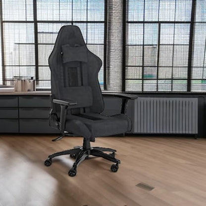 Corsair TC100 Relaxed Gaming Stuhl Stoff Grau/Schwarz